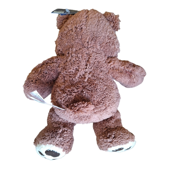 Goffa Brown Bear Plush Lovable Huggable Gingham Bow Stuffed Animal Toy Tagged - Picture 8 of 13